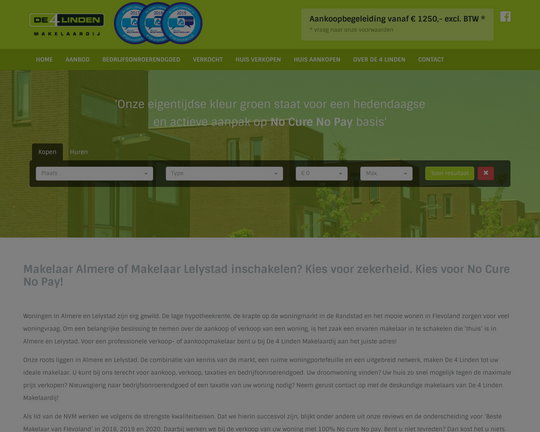 De 4 Linden Makelaardij Logo