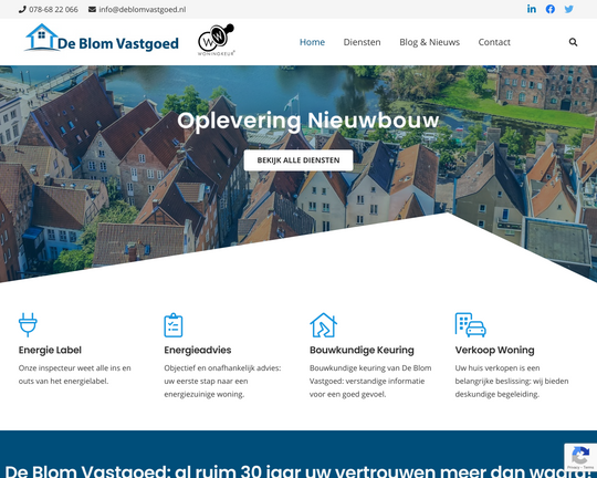 De Blom Vastgoed Logo